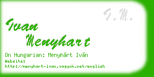 ivan menyhart business card